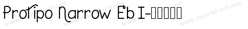 Protipo Narrow Eb I字体转换